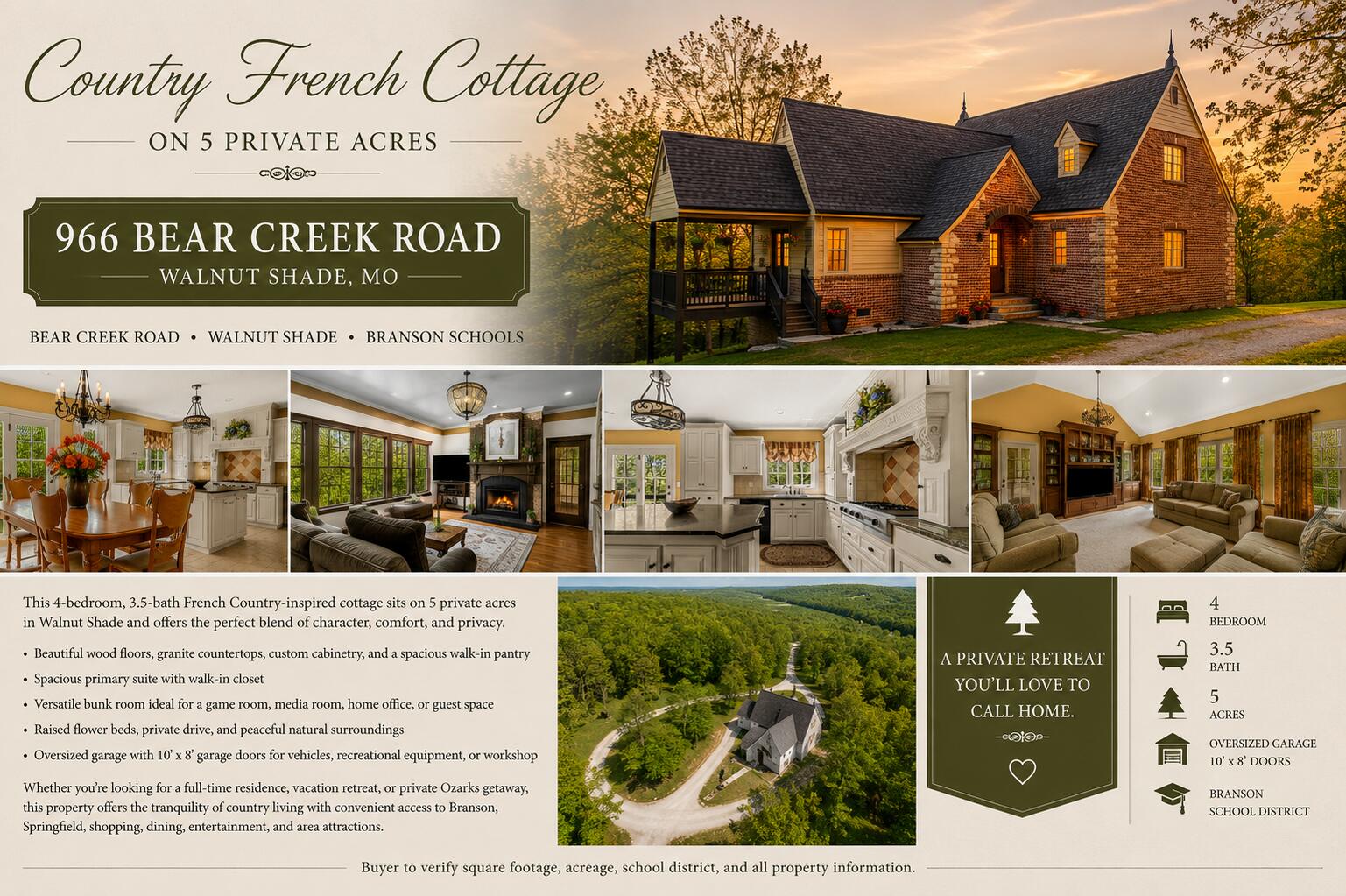 Photo of 966 Bear Creek Road Walnut Shade MO 65771