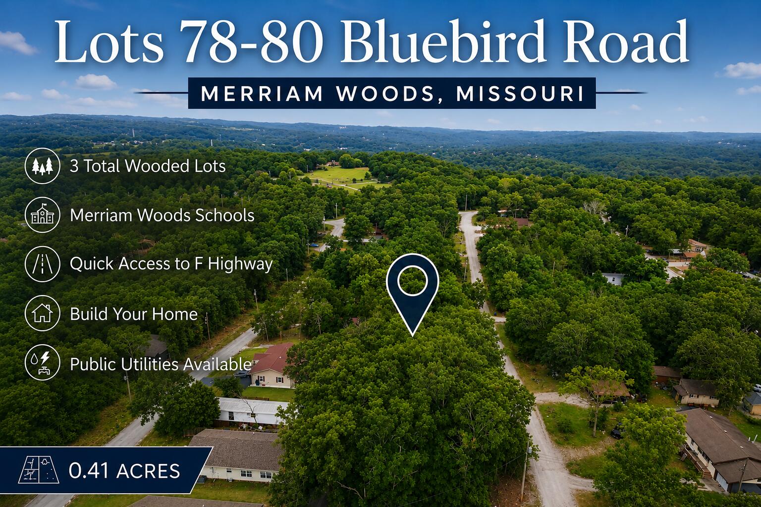 Photo of Lots 78-80 Bluebird Road Merriam Woods MO 65740